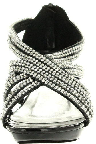 Delicacy Womens Angel-41 Rhinestones Embellished Strappy Sandals