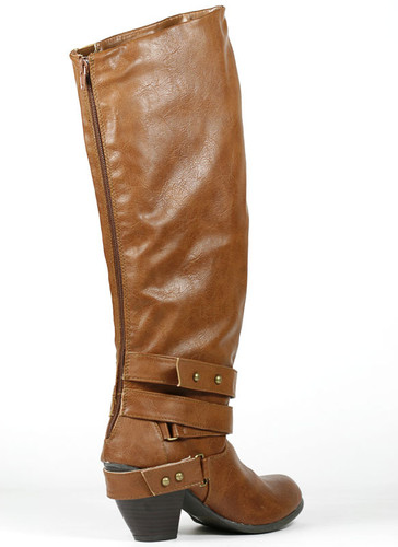 Qupid Priority-32 Strappy Knee High Boot
