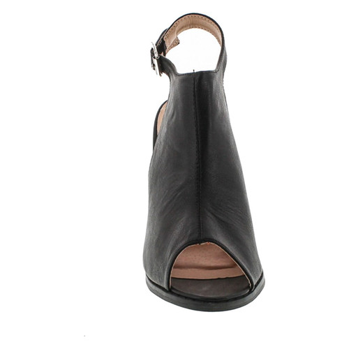 Chase & Chloe Willy-5 Women's Slingback Buckled Open Heel Chunky Ankle Booties