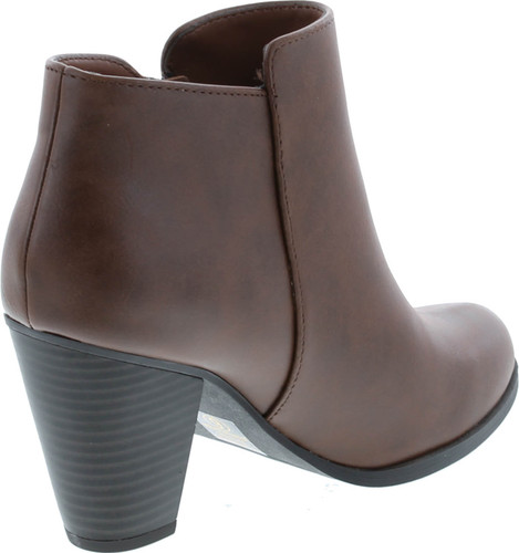 Soda Women's Ages Tassel Zip Chunky Heel Bootie