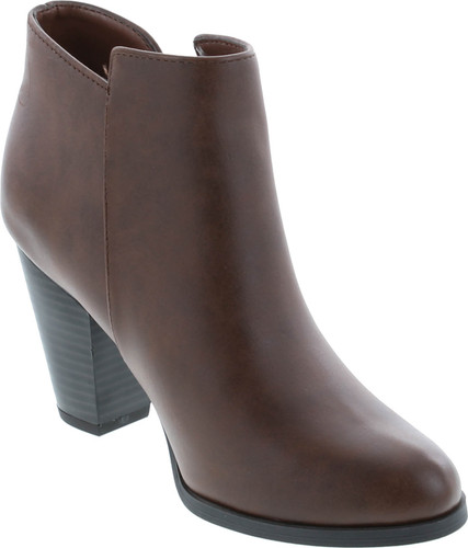 Soda Women's Ages Tassel Zip Chunky Heel Bootie