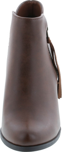 Soda Women's Ages Tassel Zip Chunky Heel Bootie