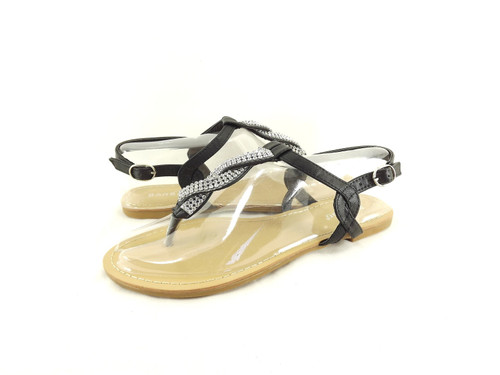 Bamboo Women Armin-01 Flat Sandal With Back Strap