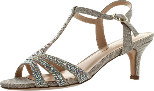 De Blossom Womens Peggy-7 Dressy Party Heels Sandals
