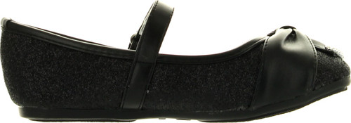 Little Angel Teshi-729E Kid Girls Glittering Middle Strap Studed Dress Flats