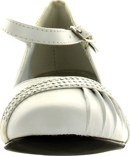 Lasonia Girls Mary Jane Shoes With Pretty Satin Rolled Rosettes Patent Leather