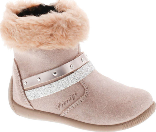 Primigi Girls Designer Fashion Fur Trimmed Booties