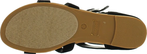 Bamboo Womens Dino-52 Strappy Fringe Flat Sandals