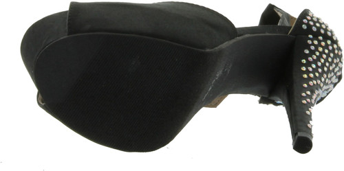 Qupid Chance-06 Jewel Rhinestone Platform High Heel Ankle Strap Party Sandal