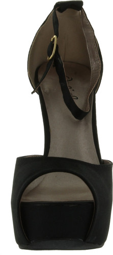 Qupid Chance-06 Jewel Rhinestone Platform High Heel Ankle Strap Party Sandal