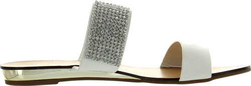 Good Choice Womens Jewel Shower Double Band Fashion Glitzy Sandals