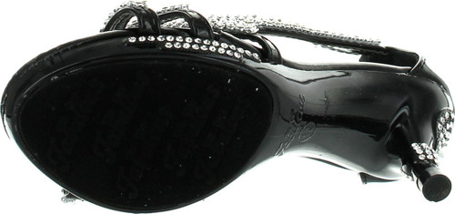 Forever Glamour-36K Little Girls Rhinestone Heel Platform Pageant Dress Sandals
