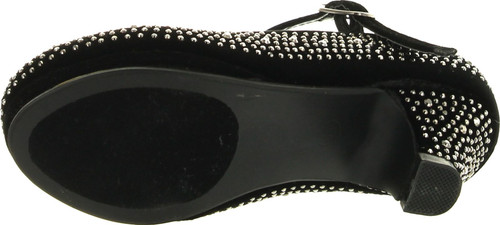 Link Girls Kids Dana-53K Rhinestone Heel Platform Dress Pumps