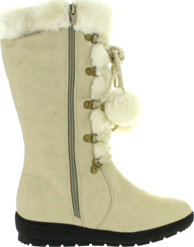 Reneeze Womens Coco-1 Flat Heel Mid Calf Boots