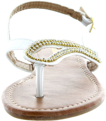 Luo Luo Womens Tracy Dress Rhinestone Sandals