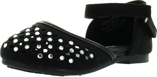 Jelly Beans Capano Toddler's Little Girl Ankle Strap Rhinstone Deco Sandal Shoes