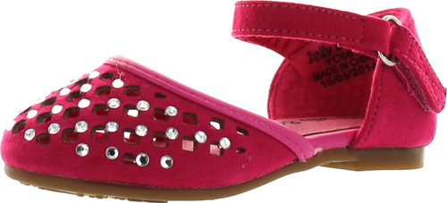 Jelly Beans Capano Toddler's Little Girl Ankle Strap Rhinstone Deco Sandal Shoes