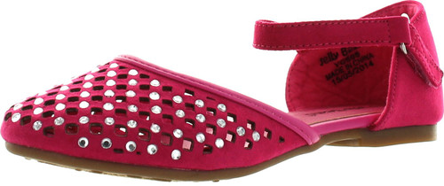 Jelly Beans Capa Kid's Big Girls Ankle Strap Rhinstone Ornament Sandals Shoes