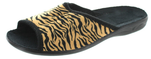 Sc Home Collection Womens Open Toe Animal Print Slippers