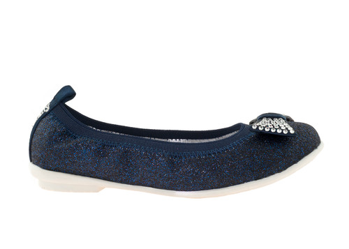 Lelli Kelly Girl's Lk9716 Glitter Bow Ornament Ballerina / Ballet Flats