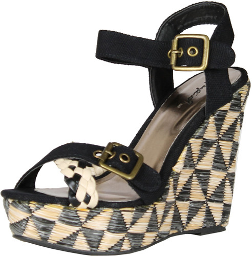 Qupid Womens Clemence-22 Fashion Sandals