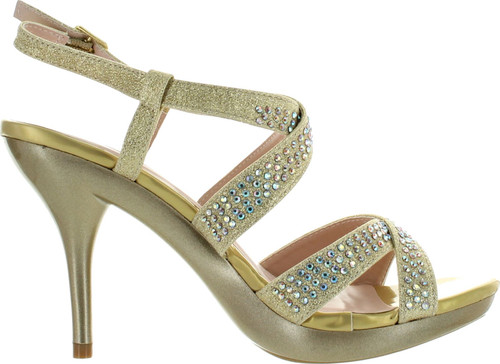 Celeste Womens Lynn-03 Strappy Dress Bridesmaid Prom Party Sandal Pumps