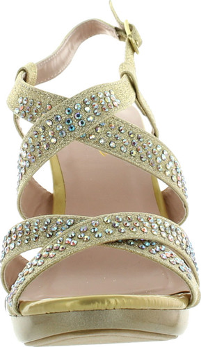 Celeste Womens Lynn-03 Strappy Dress Bridesmaid Prom Party Sandal Pumps