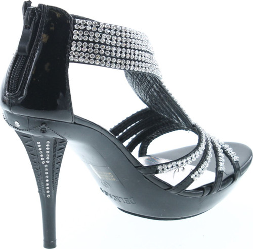 Delicacy 07 Womens Rhinestone Event Dress Sandals Gold
