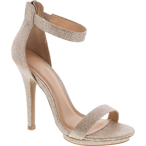 Static Footwear Womens Open Toe Ankle Strap High Stiletto Heel Platform Pump Sandal