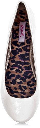 Qupid Thesis-92 Classic Round Toe Patent Slip On Basic Comfortable Flat Shoe