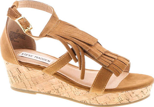 Steve Madden Girls Brand Jfringly Wedge Fringe Fashion Sandals
