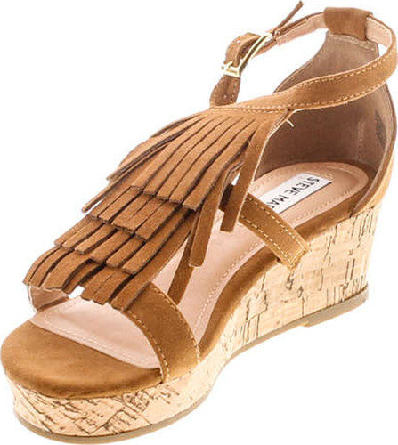 Steve Madden Girls Brand Jfringly Wedge Fringe Fashion Sandals