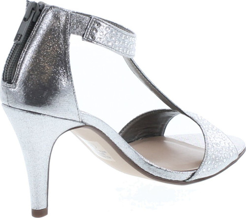 City Classified Womens Formal Evening Party Lace Ankle T-Strap Peep Toe Stiletto High Heel Pumps