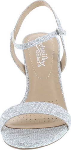 City Classified Womens Formal Evening Party Lace Ankle Strap Peep Toe Stiletto High Heel Pumps