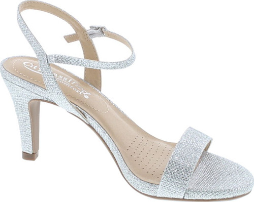 City Classified Womens Formal Evening Party Lace Ankle Strap Peep Toe Stiletto High Heel Pumps