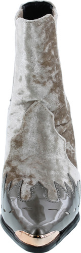 Cape Robbin Women Flame Pattern Cowboy Boot - Block Heel Western Boot - Chunky Heel Ankle Boot