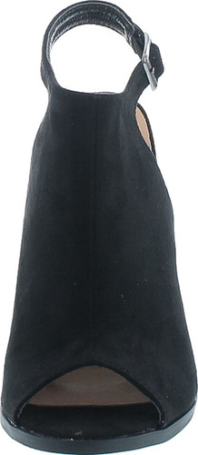 Betani Jillian-1A Women's Ankle Strap Cut Out Back Block Heel Ankle Booties