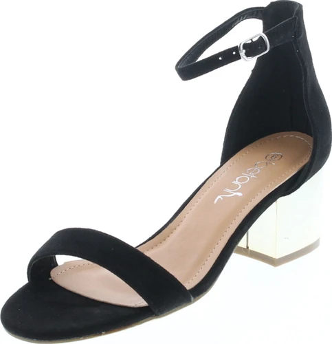Betani Women's Strappy Open Toe Block Heeled Sandal