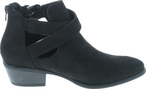 Wild Diva Women's Manny-30 Crisscross Buckle Bootie