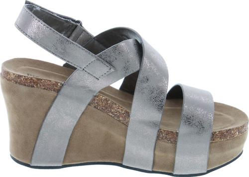 Pierre Dumas Women's Hester-5 Vegan Leather Strappy Wedge Sandals