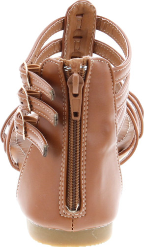 Anna Mavis-8 Women Buckle Zip Gladiator Sandal