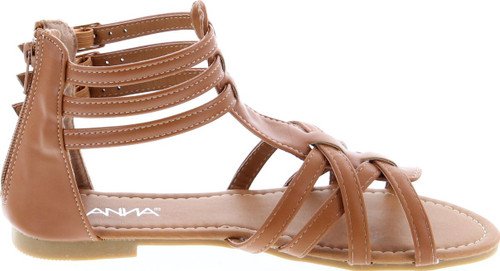 Anna Mavis-8 Women Buckle Zip Gladiator Sandal