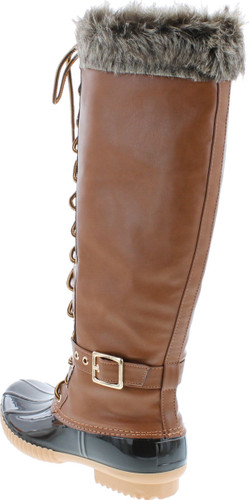 Nature Breeze Duck-10 Women's Knee High Lace Up Insulated Boots