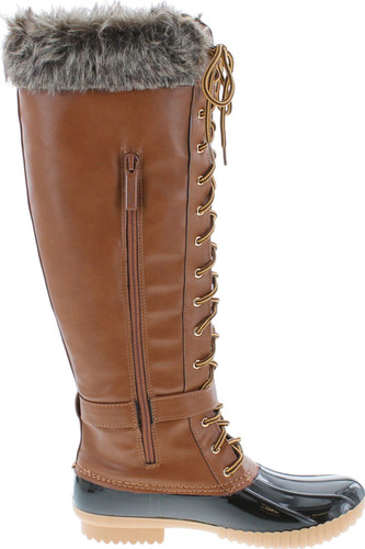 Nature Breeze Duck-10 Women's Knee High Lace Up Insulated Boots