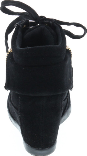 Link Gladys-24K Children Girl's Comfort Hidden Wedge Lace Up Ankle Sneakers