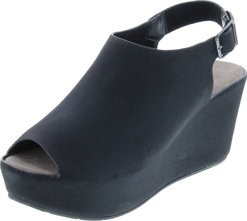 Pierre Dumas Women's Natural-6 Faux Leather Low Heel Wedge