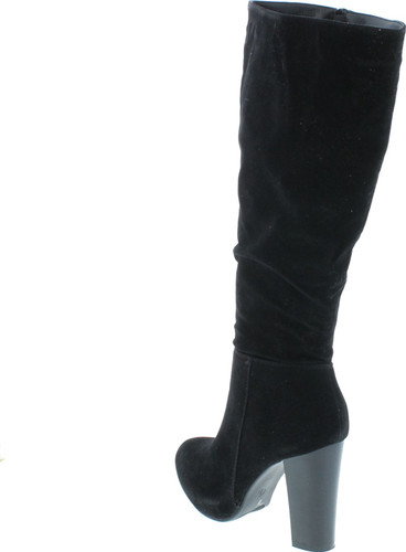 Refresh Women's Ringo-03 Knee High Side Zipper Closure Chunky High Heel Dress Boots