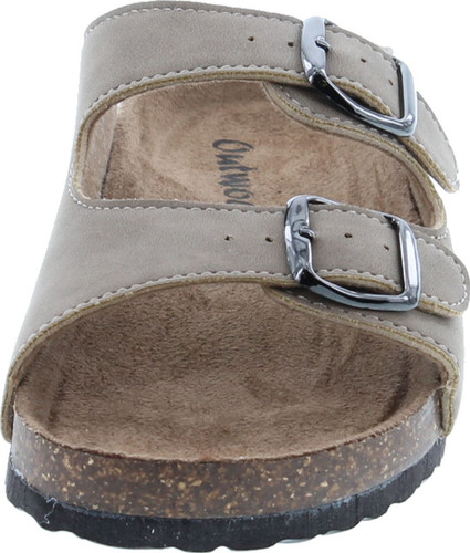 Outwoods Women's Bork-46 Vegan Leather Adjustable Double-Strap Slip-On Sandals