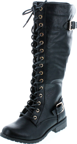Mango 27 Womens Knee High Buckle Riding Boots