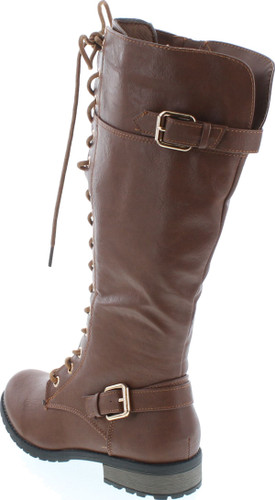 Mango 27 Womens Knee High Buckle Riding Boots